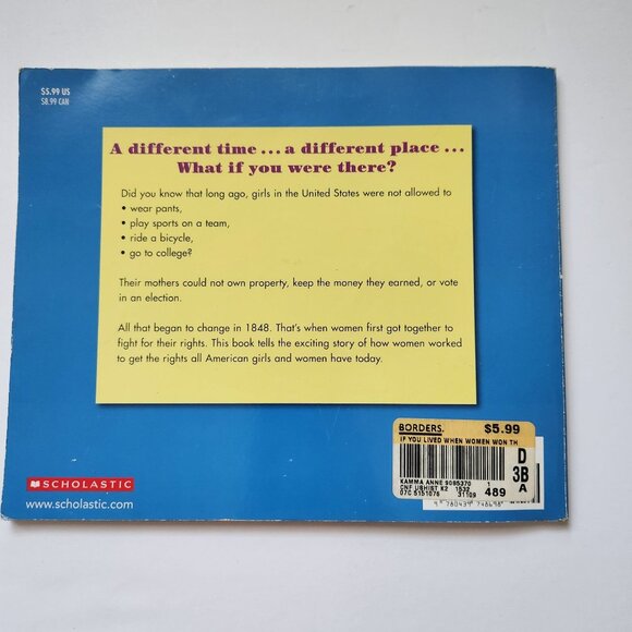 If You Lived When Women Won Their Rights Book By Anne Kamma & Pamela Johnson - Picture 2 of 11